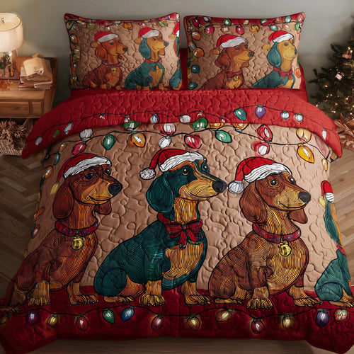 Festive Dachshund Duvet Cover Set GFTONT5527