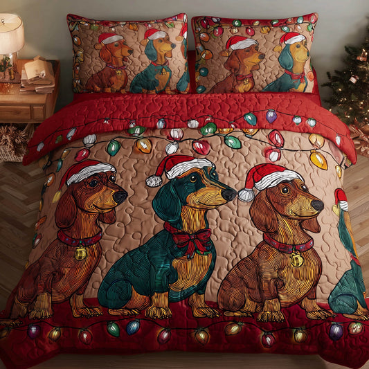 Festive Dachshund Duvet Cover Set GFTONT5527