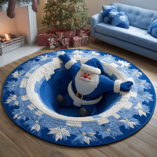 Christmas Santa Quilted Round Mat GFTONT5547