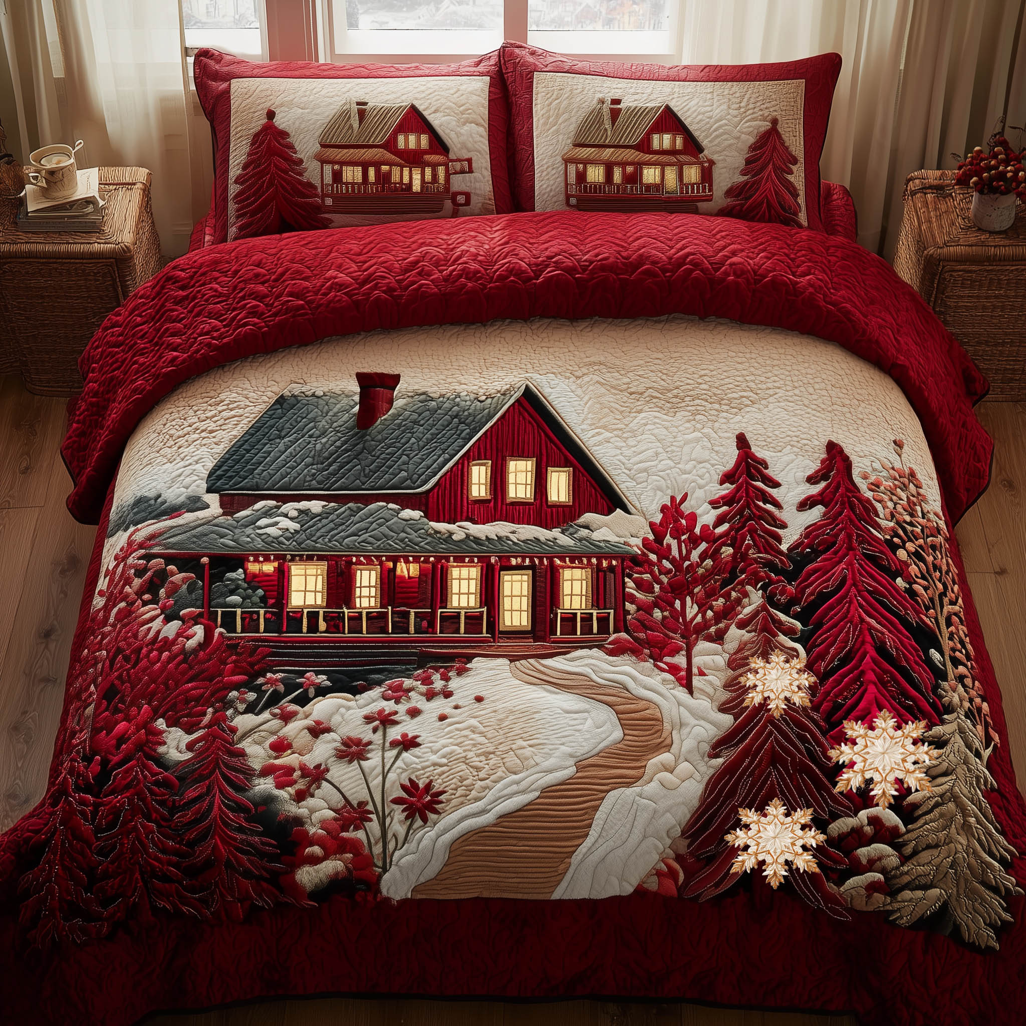 Snow Cabin Duvet Cover Set GFTONT5638 – Patchique Store