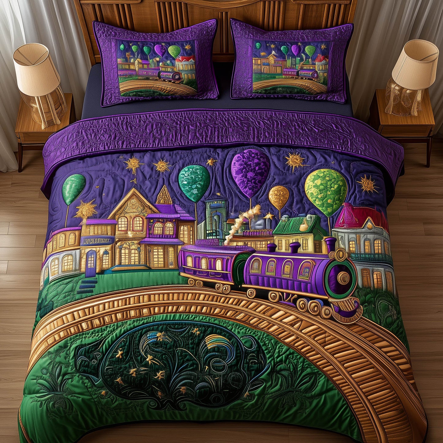Festive Town Duvet Cover Set GFTONT5782