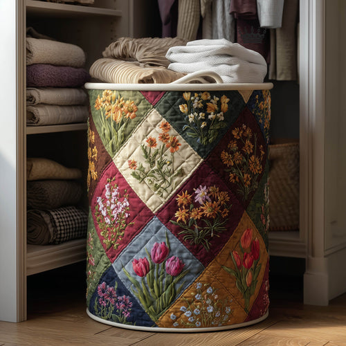 Floral Heaven Quilted Laundry Basket GFTONT5786