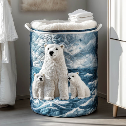 Polar Cub Quilted Laundry Basket GFTONT5830
