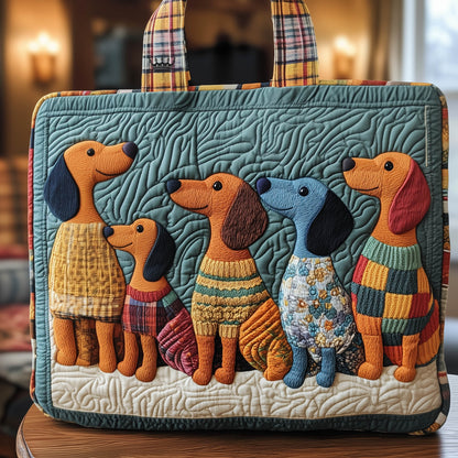 Adorable Dachshund Quilted Tote Bag GFTONT5842