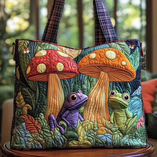 Mushroom Garden Quilted Tote Bag GFTONT5848