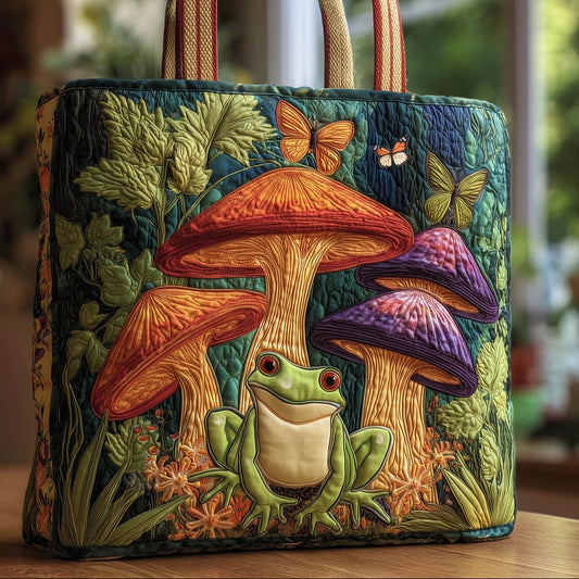 Mushroom Garden Quilted Tote Bag GFTONT5849