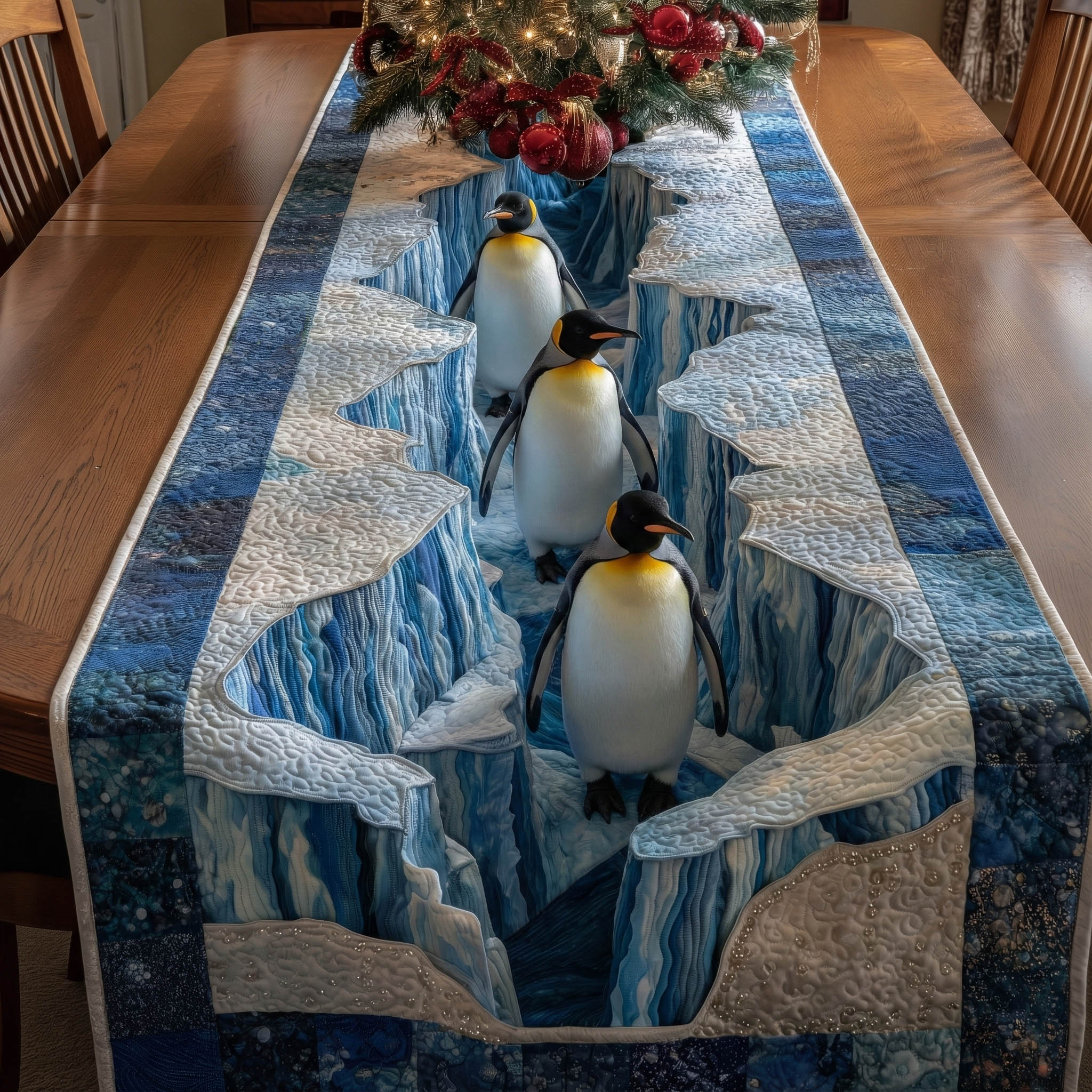 Winterwood Chorus Quilted Table Runner NCU0DV1183