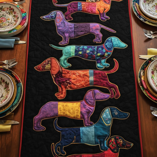 Dachshund Paw Quilted Table Runner GFTONT5901