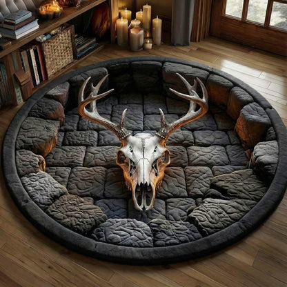 Mystic Antler Quilted Round Mat GFTONT5913