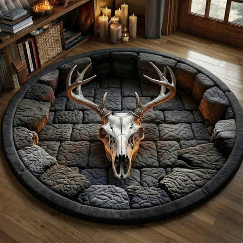 Mystic Antler Quilted Round Mat GFTONT5913