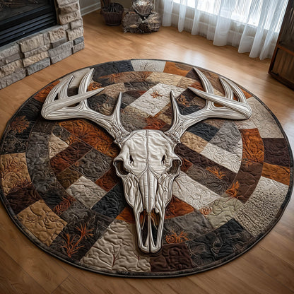Rustic Antler Quilted Round Mat GFTONT5916