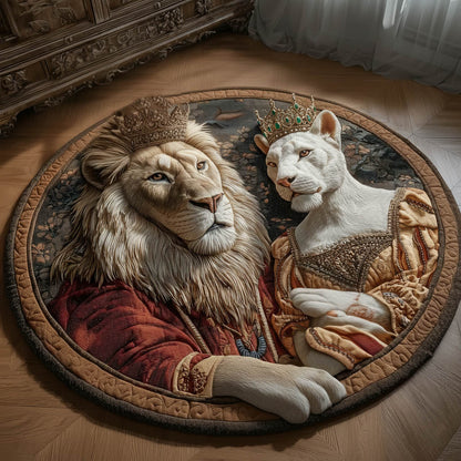 Lion King and Queen Quilted Round Mat GFTONT5934