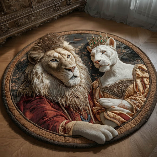 Lion King and Queen Quilted Round Mat GFTONT5934