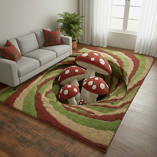 Mushroom Garden Area Rug GFTONT5975