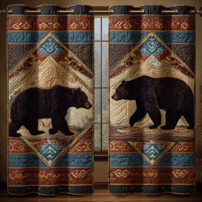 Rustic Paw Quilted Curtains GFTONT5990