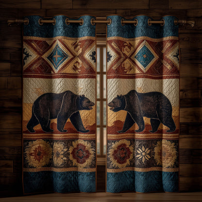 Rustic Paw Quilted Curtains GFTONT5992