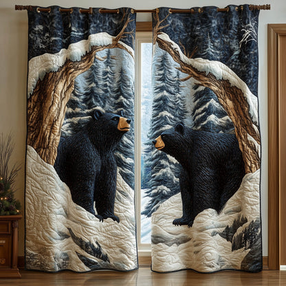 Winter Claw Quilted Curtains GFTONT5995