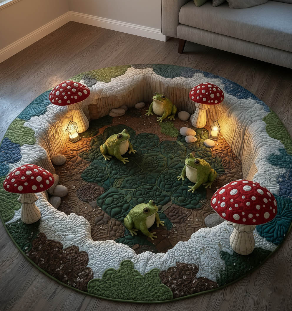 Frog Quilted Round Mat GFTONT6012