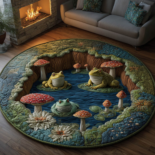 Frog Quilted Round Mat GFTONT6013