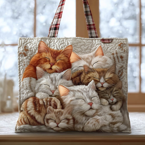 Kitty Nap Quilted Tote Bag GFTONT6022