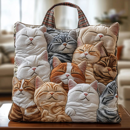 Kitty Nap Quilted Tote Bag GFTONT6023