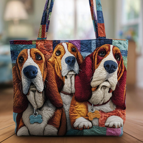 Basset Hound Quilted Tote Bag GFTONT6028
