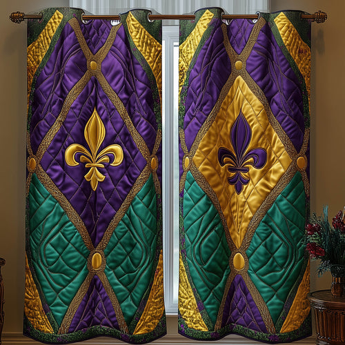 Mardi Gras Quilted Curtains GFTONT6100