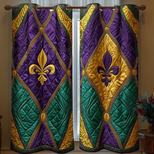 Mardi Gras Quilted Curtains GFTONT6100