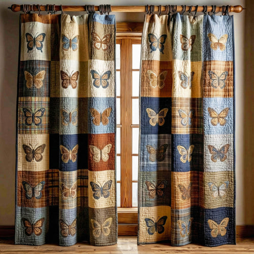 Butterfly Patchwork Quilted Curtains GFTONT6104
