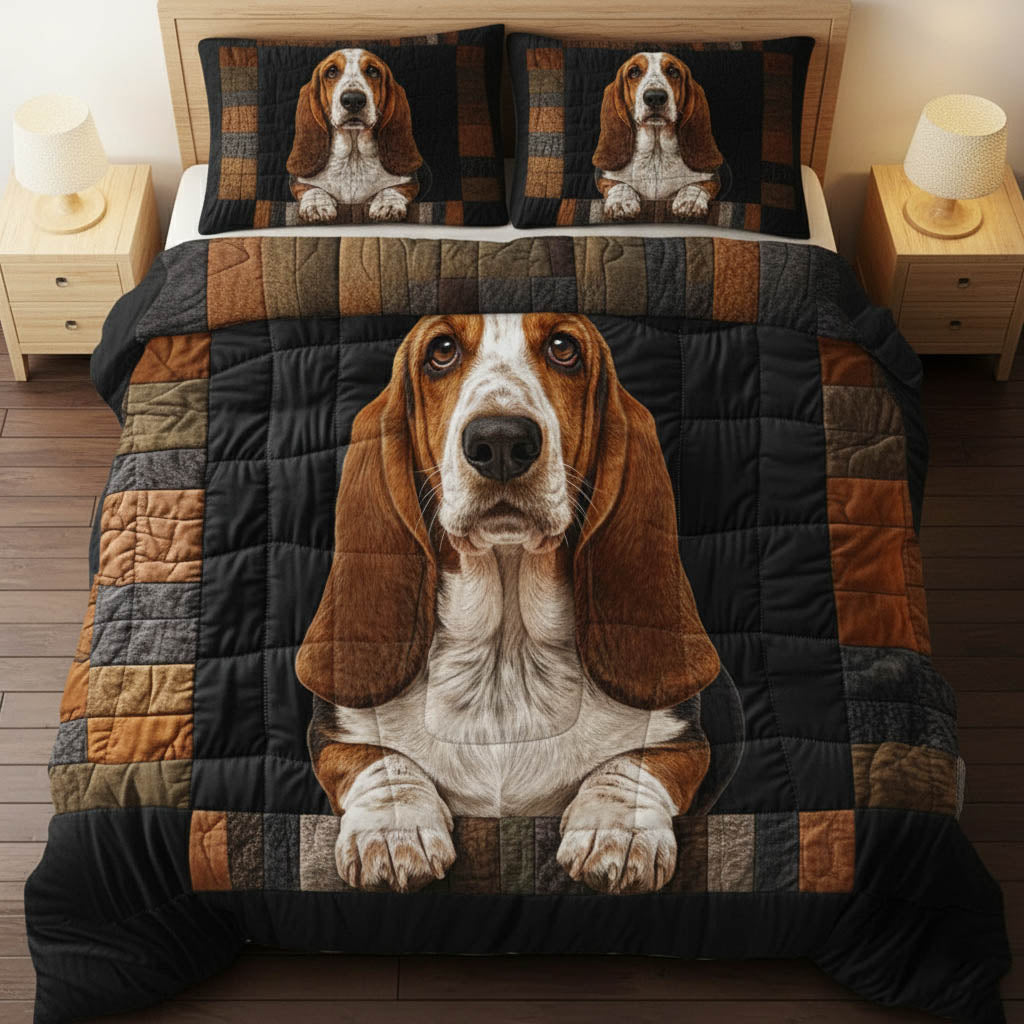 Basset Hound Assemble Duvet Cover Set GFTONT6117