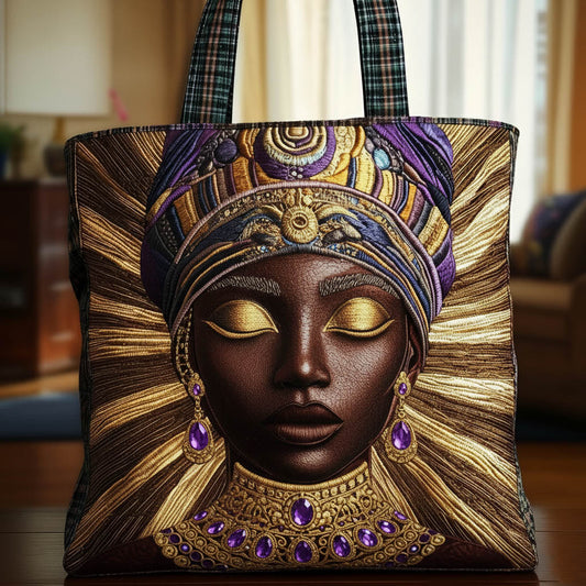 Golden Queen Quilted Tote Bag GFTONT6136