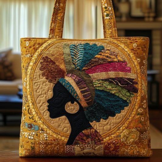 Golden Queen Quilted Tote Bag GFTONT6138