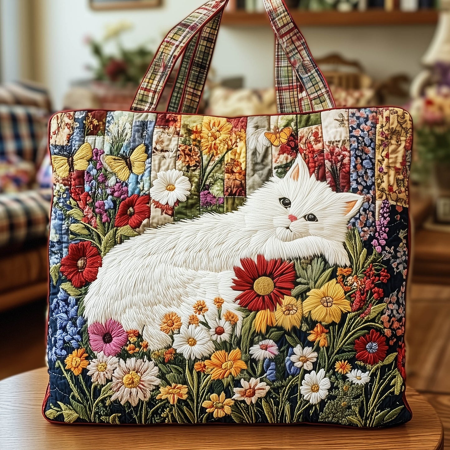 Meaowdow Quilted Tote Bag GFTONT6142