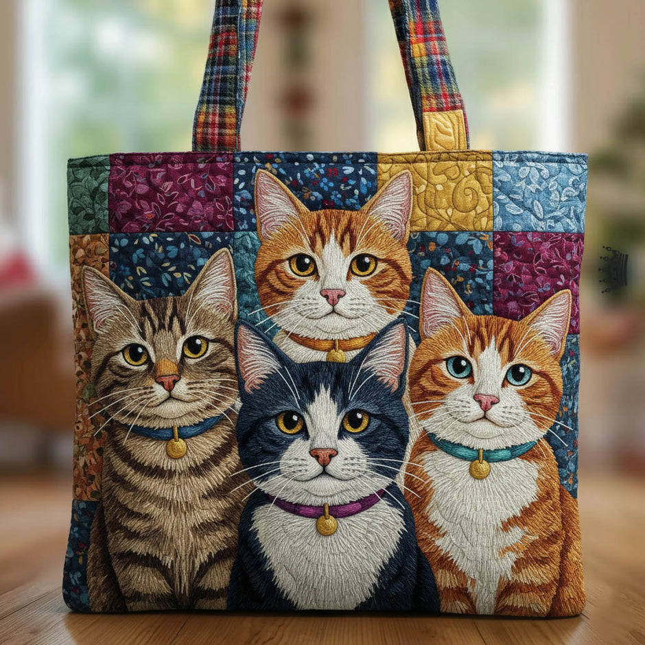 Patchwork Paws Quilted Classic Tote Bag NCU0NNT3160