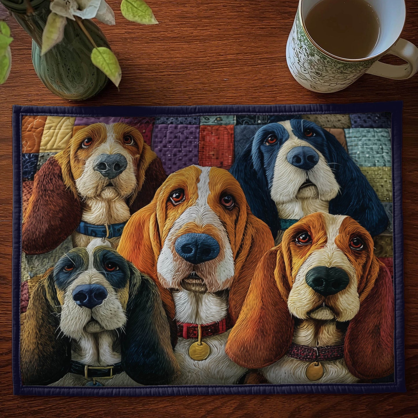 Basset Hound Quilted Placemat GFTONT6165