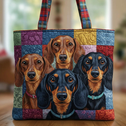 Cute Dog Quilted Tote Bag GFTONT6166