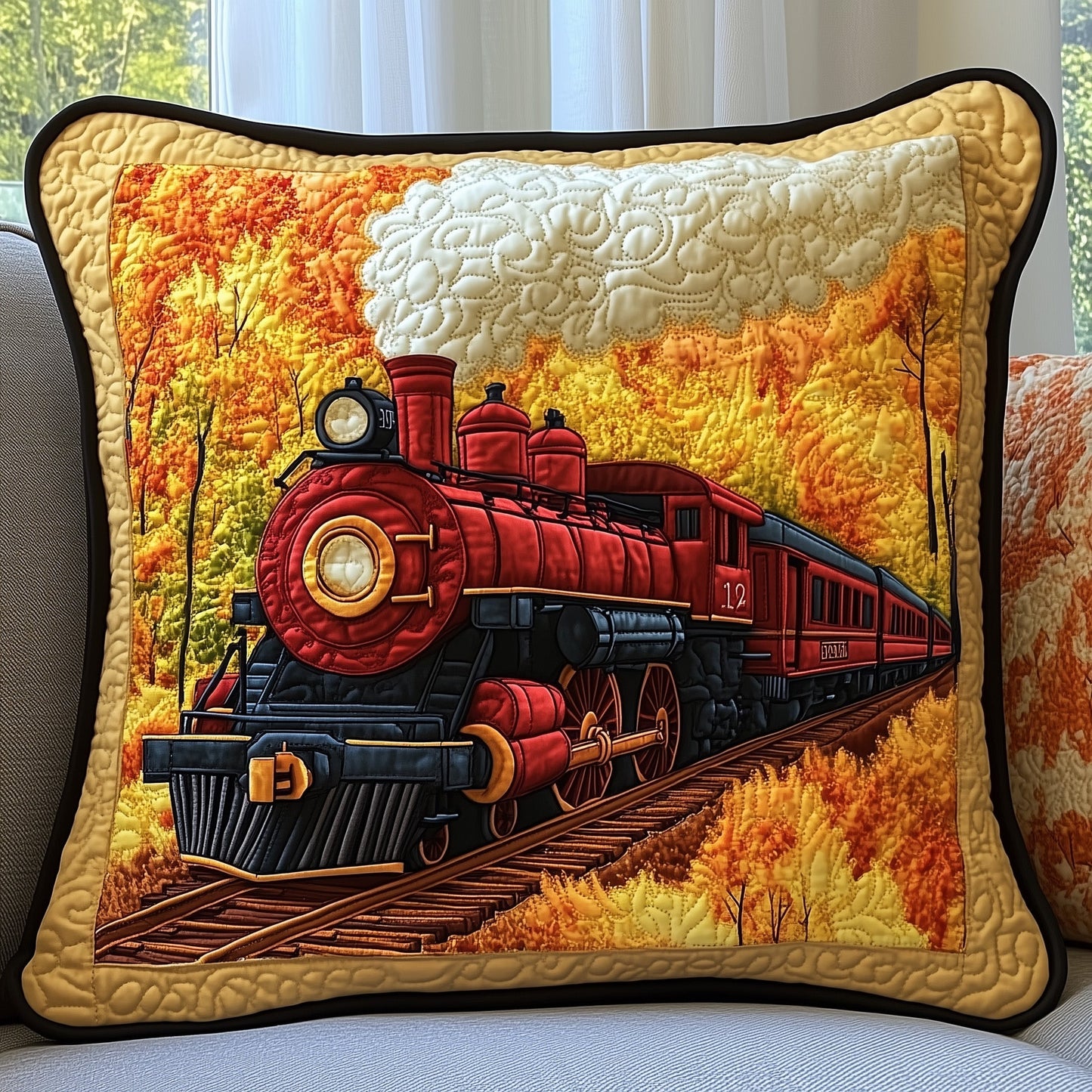 Railway Dream Quilted Pillow Case GFTONT619