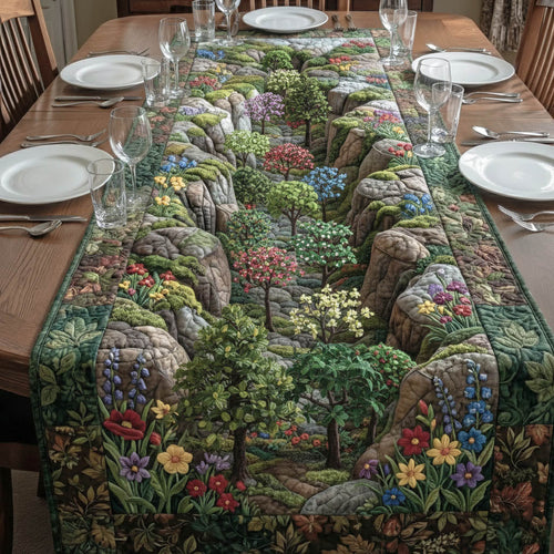 Blooming Forest Quilted Table Runner GFTONT6256