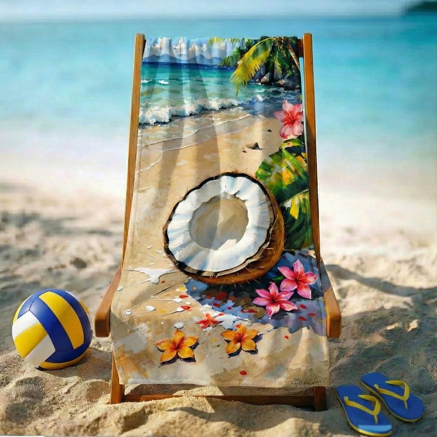 Tropical Treasures Beach Towel GFTONT6318