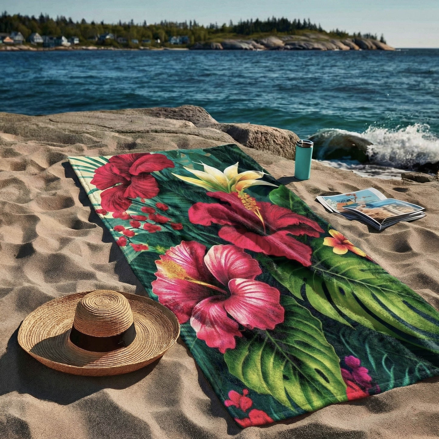 Tropical Bloom Beach Towel GFTONT6319