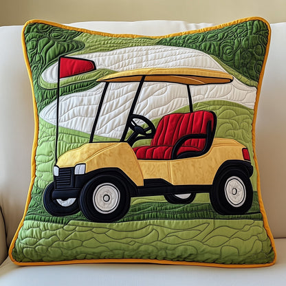 Golf Cart Quilted Pillow Case GFTONT631