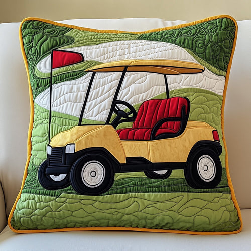 Golf Cart Quilted Pillow Case GFTONT631