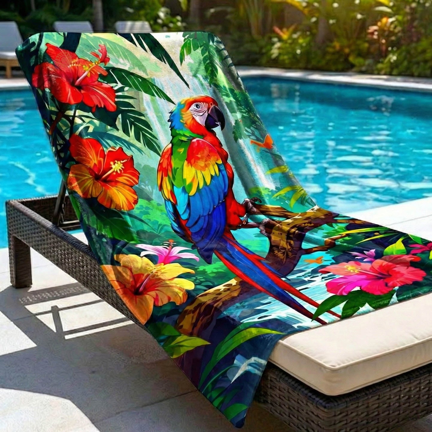 Tropical Parrot Beach Towel GFTONT6321