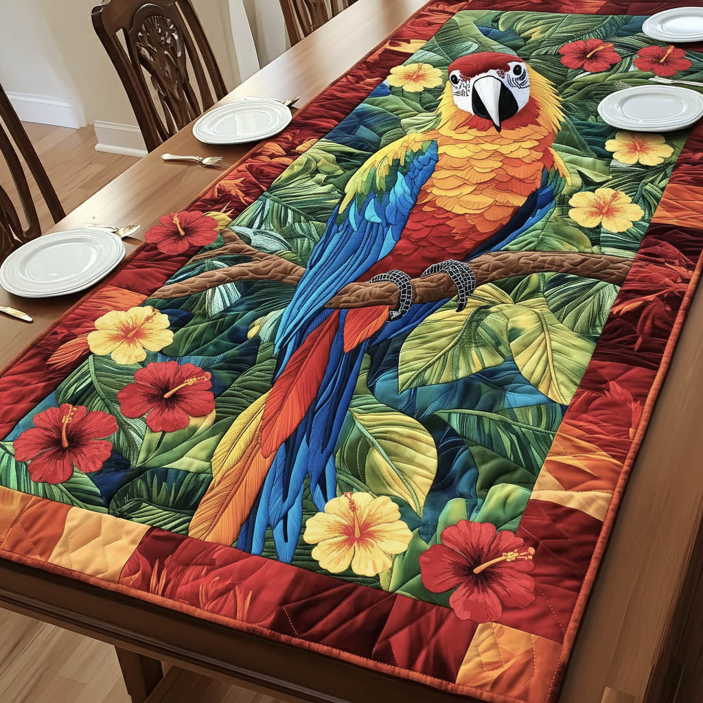 Tropical Parrot Quilted Table Runner GFTONT6341