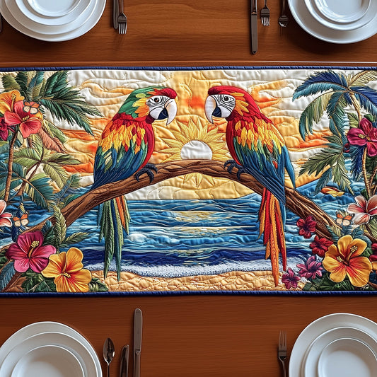 Tropical Parrot Quilted Table Runner GFTONT6343