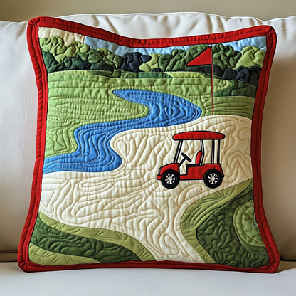 Golf Course Quilted Pillow Case GFTONT635