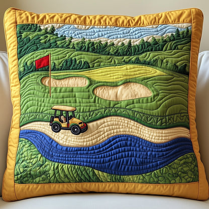 Golf Course Quilted Pillow Case GFTONT637