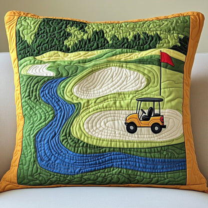 Golf Course Quilted Pillow Case GFTONT638