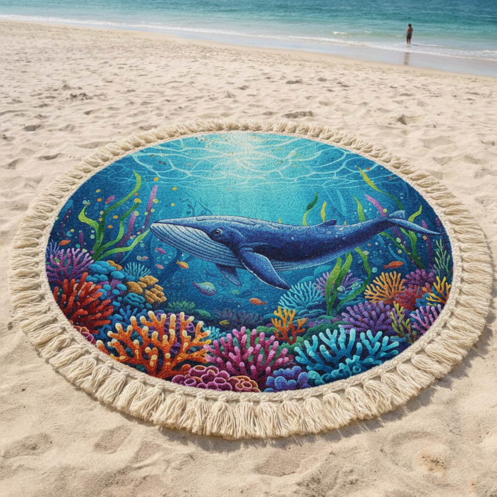 Marine Life Round Beach Towel GFTONT6409