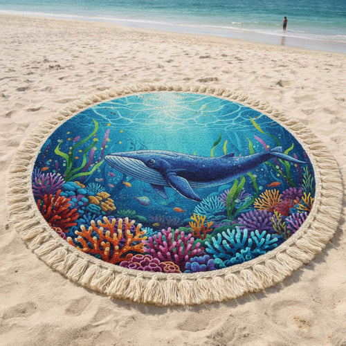 Marine Life Round Beach Towel GFTONT6409